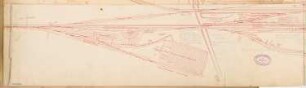 Anschlussbahnhof Monatskonkurrenz Dezember 1879: Lageplan (Ausschnitt) 1:1500