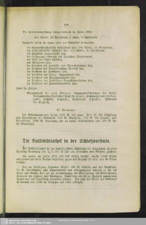 Die Volksbibliothek in der Schloßvorstadt