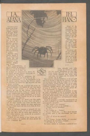 La araña del piano : [Ilustró Riambau]