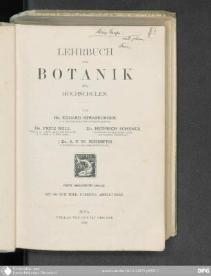 Lehrbuch der Botanik für Hochschulen : mit 686 Abb.