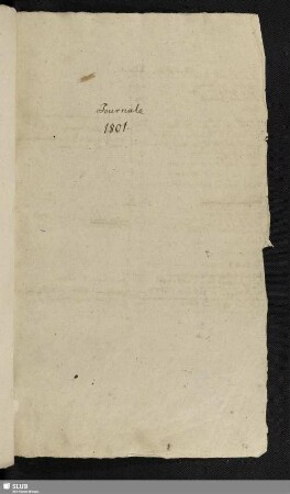 Journale 1801.