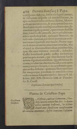 Decreta Caelestini Papae.