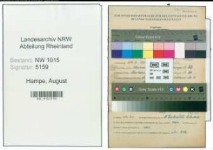Entnazifizierung August Hampe , geb. 24.02.1909 (Heizer)