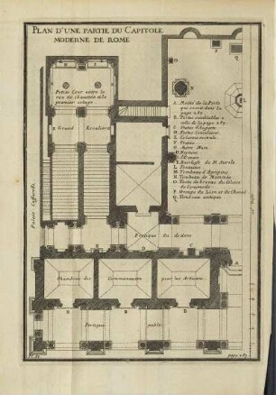 Abb. 22: Plan d'une Partie du Capitole Moderne de Rome