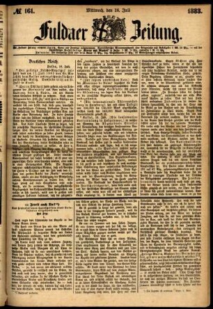 Ausgabe vom Mittwoch, den 18. Juli 1883.
