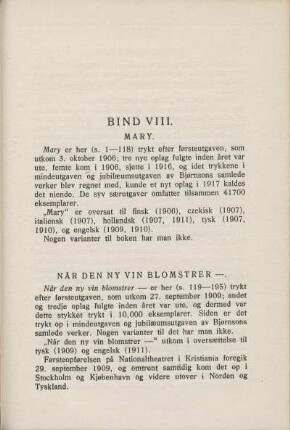 Bind VIII.