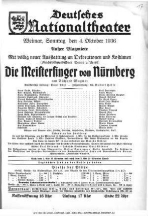 Die Meistersinger von Nürnberg