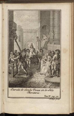 Entrada de Sancho Pansa en la Isla Barataria