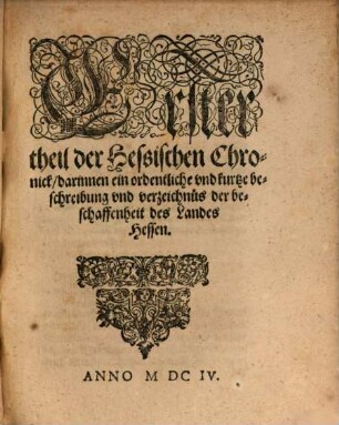 Hessische Chronica