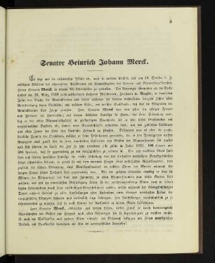 Senator Heinrich Johann Merck.