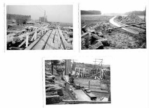 Unterführung des Morgengrabens in km 653,247 (BW 57) Beginn der Arbeiten für die 2. Fahrbahn.