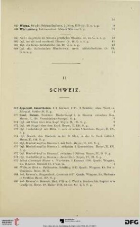 II. Schweiz (Nr. 669-913)
