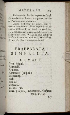 Praeparata Simplicia.