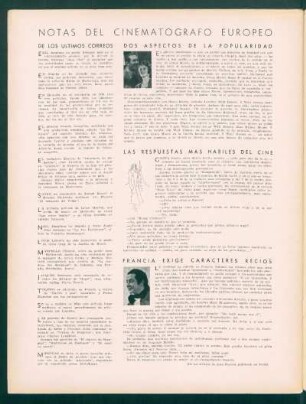 Notas del cinematógrafo europeo
