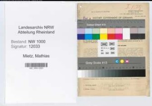 Entnazifizierung Mathias Mietz, geb. 13.01.1907 (Telegrafenbeamter)