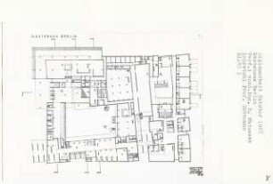 Gästehaus Berlin (Diplomarbeit bei Werner Düttmann): Grundriss