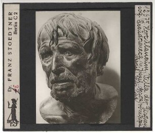 unbekannt, Pseudo-Seneca (Bronzebüste aus Herculaneum) (Neapel MNA)