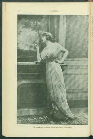 Un bellísimo Traje de Noche. - Modelo parisiense. [Fotografía]