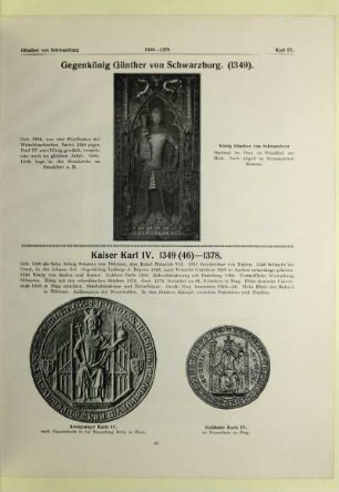 Gegenkönig Günther von Schwarzburg (1349). Kaiser Karl IV. 1349(46)-1378