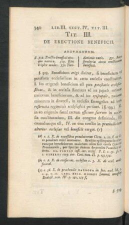 Tit. III. De Erectione Beneficii