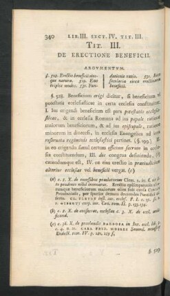 Tit. III. De Erectione Beneficii