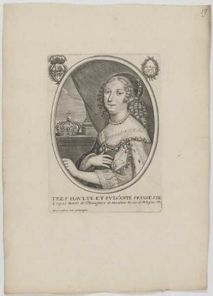 Bildnis der Louyse Marie de Gonzagues