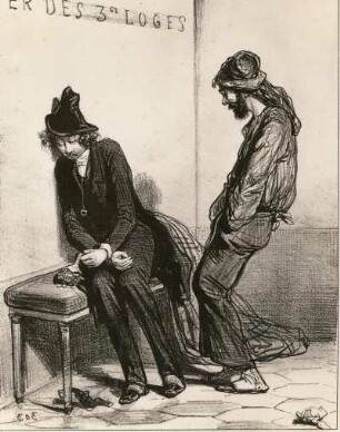 Gavarni, Paul: Les Débardeurs (33). Lithografie; 20 x 15,5 cm. Um 1850