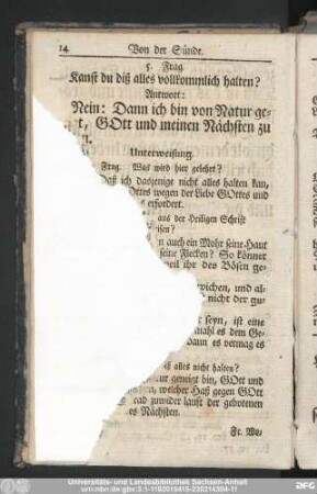 5. Frag. Kanst du diß alles vollkommlich halten?