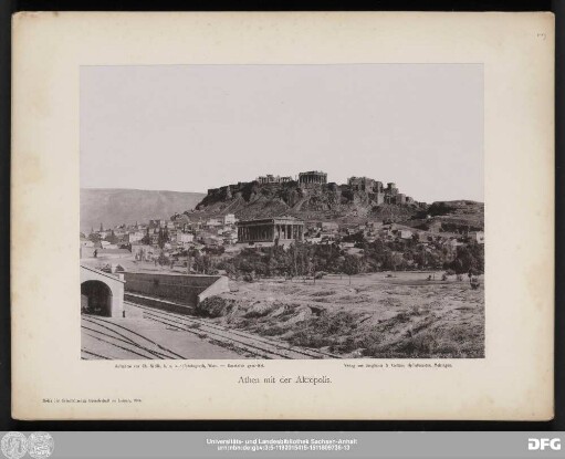 Athen mit der Akropolis.