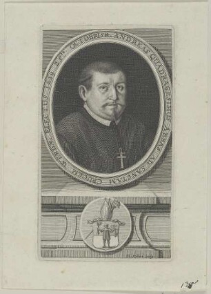 Bildnis des Andreas Quadragesimus Abbas ad Sanctam Crucem Werdae