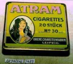 Blechdose für 20 Stück Zigaretten "MAITA MANUFACTURE OF EGYPTIAN CIGARETTES CAIRO"