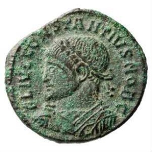 Münze, Follis, Aes 3, 328 n. Chr.