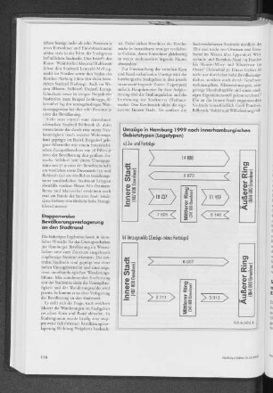 Umzüge in Hamburg 1999 nach innerhamburgischen Gebietstypen (Lagetypen)