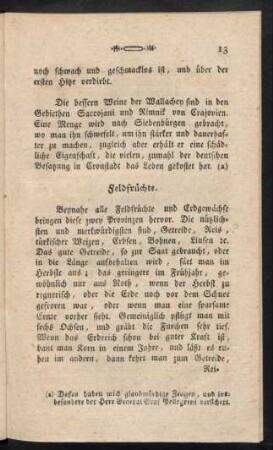 Feldfrüchte.
