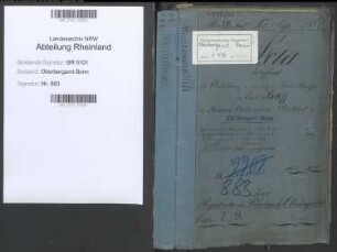 Buff, Emil geb. 17.11.1826; Bergrat; ausgeschieden 1892; Prüfungsakte und Personalakte