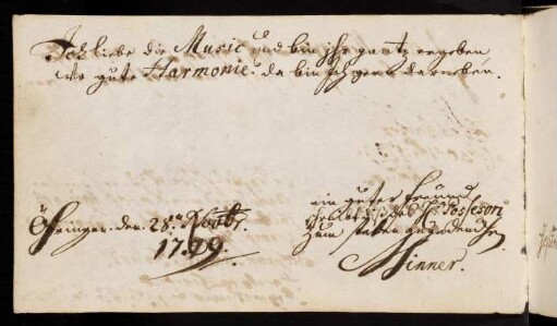Minner. Öhringen, 28.11.1739.