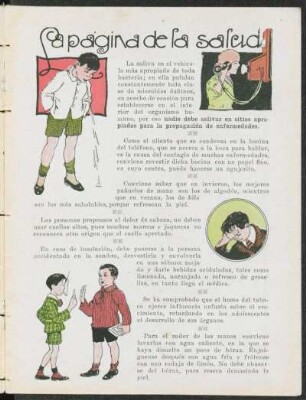 La página de la salud