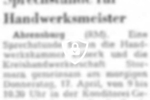 Sprechstunde für Handwerksmeister