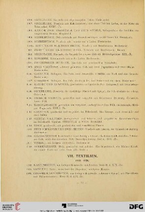 VII. Textilien (Nr. 1119-1235)