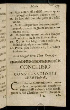 279-283, Conclusio conversationis christianae