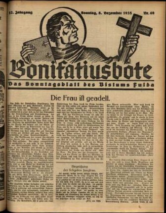 Ausgabe vom Sonntag, den 08. Dezember 1935.
