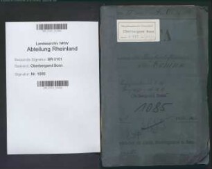 Coninx, Otto geb. 16.06.1871; Bergassessor; Prüfungs- u. Personalakten Band 1