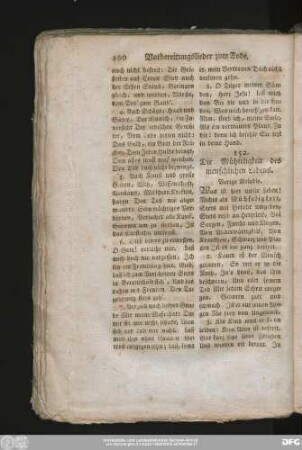 152. Die Mühseligkeit des menschlichen Lebens.