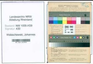 Entnazifizierung Johannes Walaschewski , geb. 27.12.1888 (Lehrer)