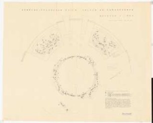 Bundesgartenschau 1957, Köln: Tanzbrunnen Pflanzplan Tulpen 1:200