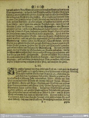 §. III. Grund deß Münsters