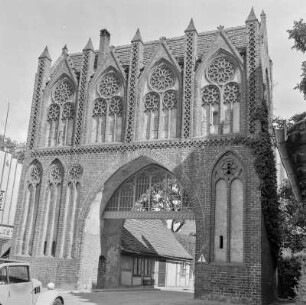 Stargarder Tor in Neubrandenburg, Vortor stadteinwärts