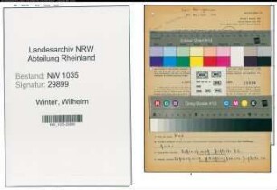 Entnazifizierung Wilhelm Winter , geb. 20.04.1902 (Bergmann)