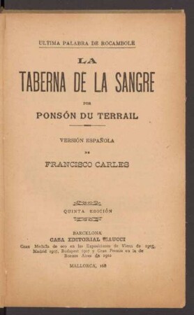 1: La taberna de la sangre