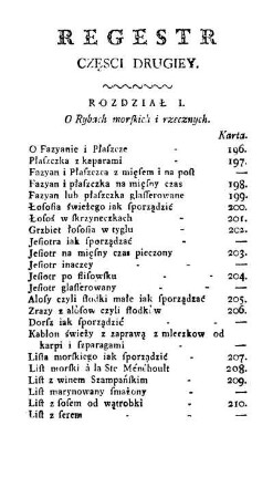 Regestr Cz??ci Drugiey .